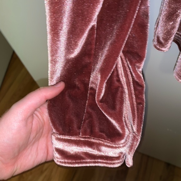 LPA Top 16 Crushed Velvet Button Down Shirt Revolve - Picture 6 of 8